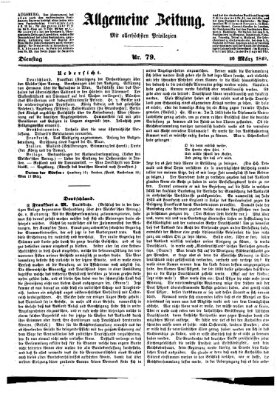 Allgemeine Zeitung Dienstag 20. März 1849