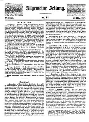 Allgemeine Zeitung Mittwoch 28. März 1849