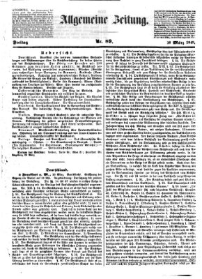 Allgemeine Zeitung Freitag 30. März 1849