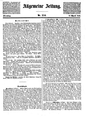 Allgemeine Zeitung Dienstag 24. April 1849