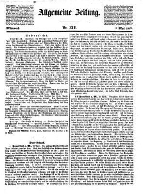 Allgemeine Zeitung Mittwoch 2. Mai 1849