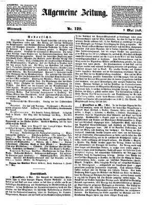 Allgemeine Zeitung Mittwoch 9. Mai 1849