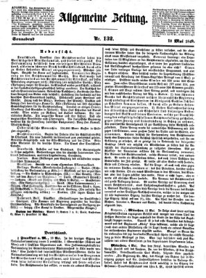 Allgemeine Zeitung Samstag 12. Mai 1849