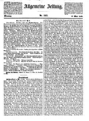 Allgemeine Zeitung Montag 21. Mai 1849