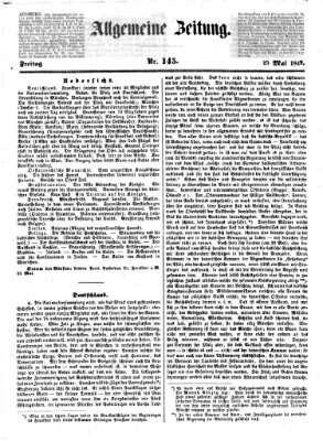 Allgemeine Zeitung Freitag 25. Mai 1849