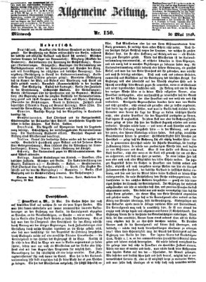 Allgemeine Zeitung Mittwoch 30. Mai 1849