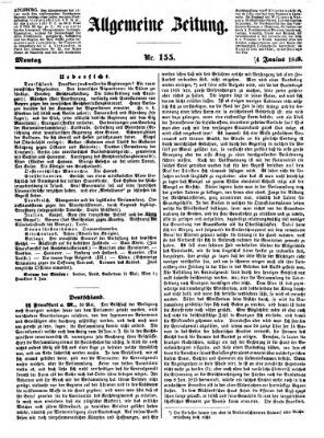 Allgemeine Zeitung Montag 4. Juni 1849