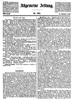 Allgemeine Zeitung Mittwoch 13. Juni 1849