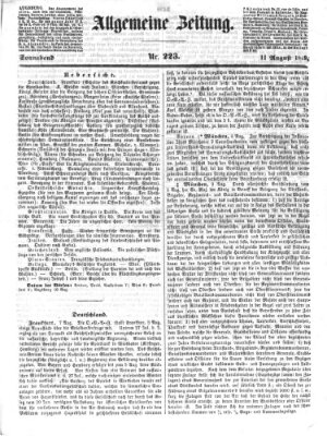 Allgemeine Zeitung Samstag 11. August 1849