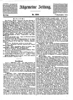 Allgemeine Zeitung Freitag 7. September 1849