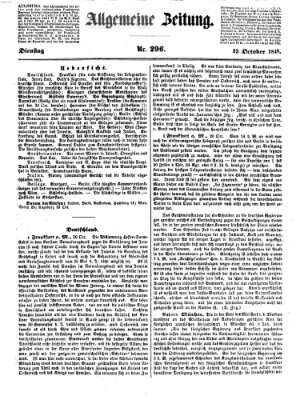 Allgemeine Zeitung Dienstag 23. Oktober 1849