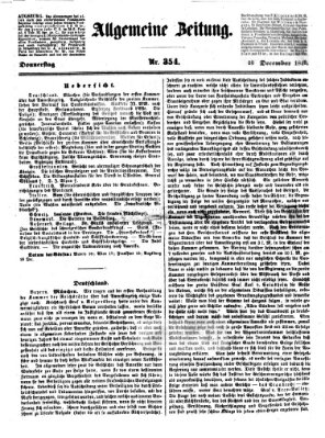 Allgemeine Zeitung Donnerstag 20. Dezember 1849