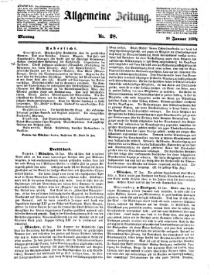 Allgemeine Zeitung Montag 28. Januar 1850