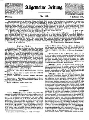 Allgemeine Zeitung Montag 4. Februar 1850