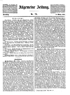 Allgemeine Zeitung Dienstag 12. März 1850