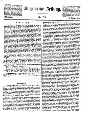 Allgemeine Zeitung Mittwoch 13. März 1850