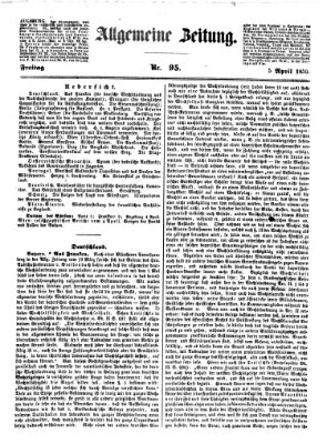 Allgemeine Zeitung Freitag 5. April 1850