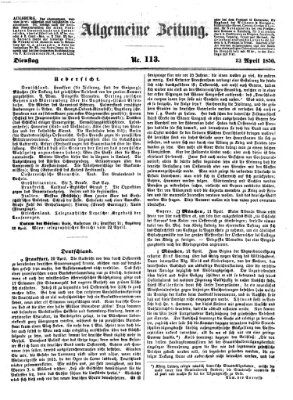 Allgemeine Zeitung Dienstag 23. April 1850