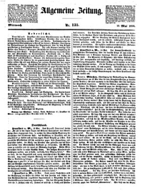 Allgemeine Zeitung Mittwoch 15. Mai 1850