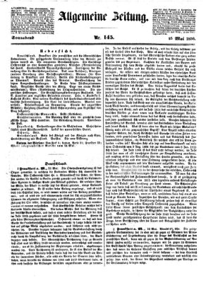 Allgemeine Zeitung Samstag 25. Mai 1850