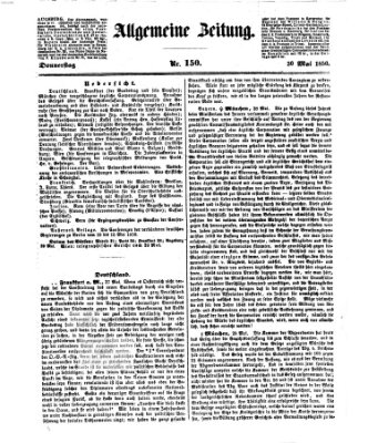 Allgemeine Zeitung Donnerstag 30. Mai 1850