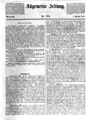 Allgemeine Zeitung Mittwoch 3. Juli 1850