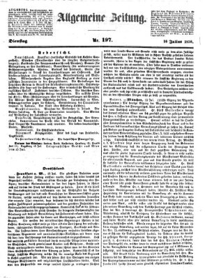 Allgemeine Zeitung Dienstag 16. Juli 1850