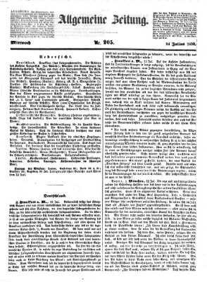 Allgemeine Zeitung Mittwoch 24. Juli 1850