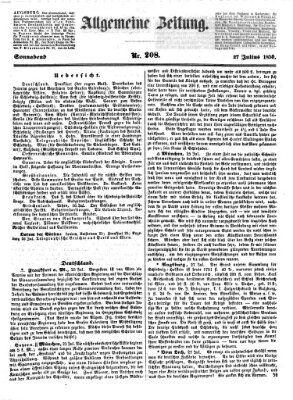 Allgemeine Zeitung Samstag 27. Juli 1850