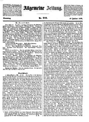 Allgemeine Zeitung Sonntag 28. Juli 1850