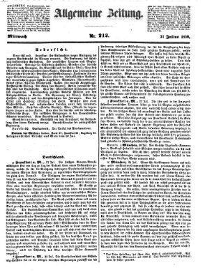Allgemeine Zeitung Mittwoch 31. Juli 1850