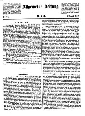 Allgemeine Zeitung Freitag 2. August 1850