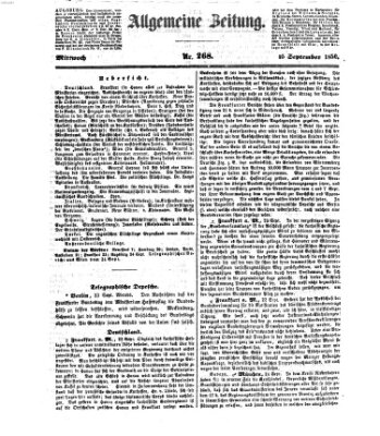 Allgemeine Zeitung Mittwoch 25. September 1850