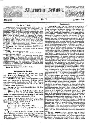 Allgemeine Zeitung Mittwoch 1. Januar 1851