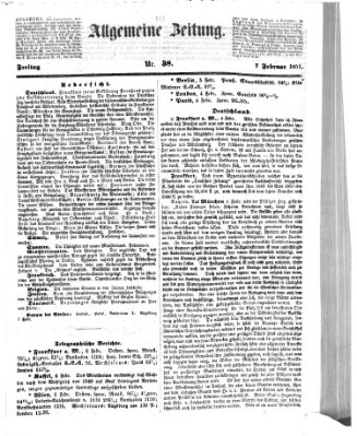 Allgemeine Zeitung Freitag 7. Februar 1851