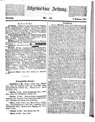 Allgemeine Zeitung Sonntag 23. Februar 1851