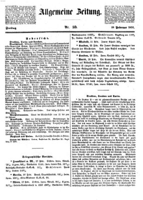 Allgemeine Zeitung Freitag 28. Februar 1851