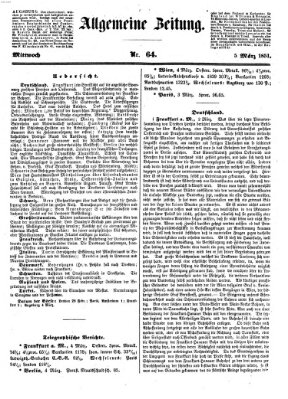 Allgemeine Zeitung Mittwoch 5. März 1851