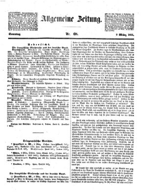 Allgemeine Zeitung Sonntag 9. März 1851