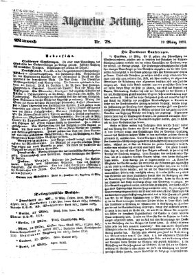 Allgemeine Zeitung Mittwoch 19. März 1851