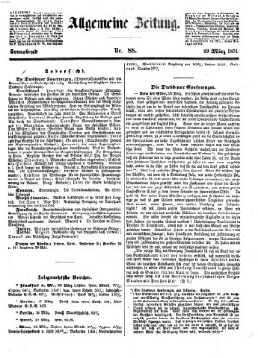 Allgemeine Zeitung Samstag 29. März 1851