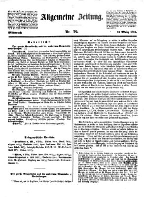 Allgemeine Zeitung Mittwoch 10. März 1852