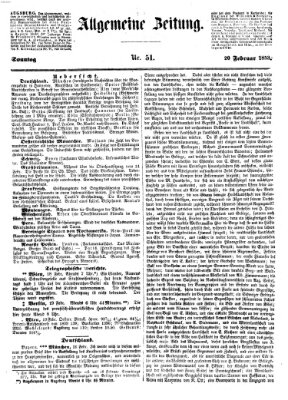 Allgemeine Zeitung Sonntag 20. Februar 1853