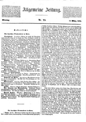 Allgemeine Zeitung Montag 14. März 1853