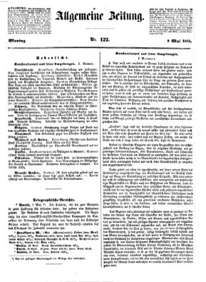 Allgemeine Zeitung Montag 2. Mai 1853