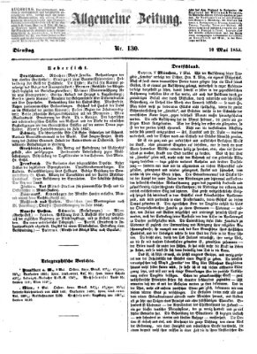 Allgemeine Zeitung Dienstag 10. Mai 1853