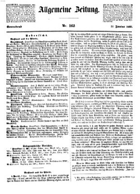 Allgemeine Zeitung Samstag 11. Juni 1853