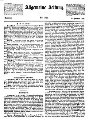 Allgemeine Zeitung Sonntag 12. Juni 1853