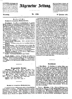 Allgemeine Zeitung Sonntag 19. Juni 1853