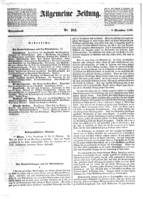 Allgemeine Zeitung Samstag 8. Oktober 1853